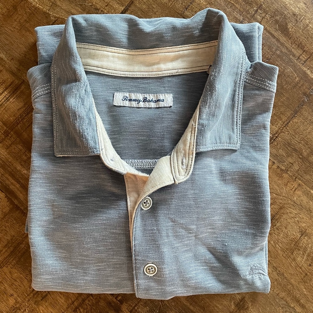 Tommy Bahama Men's Gray Polo Shirt